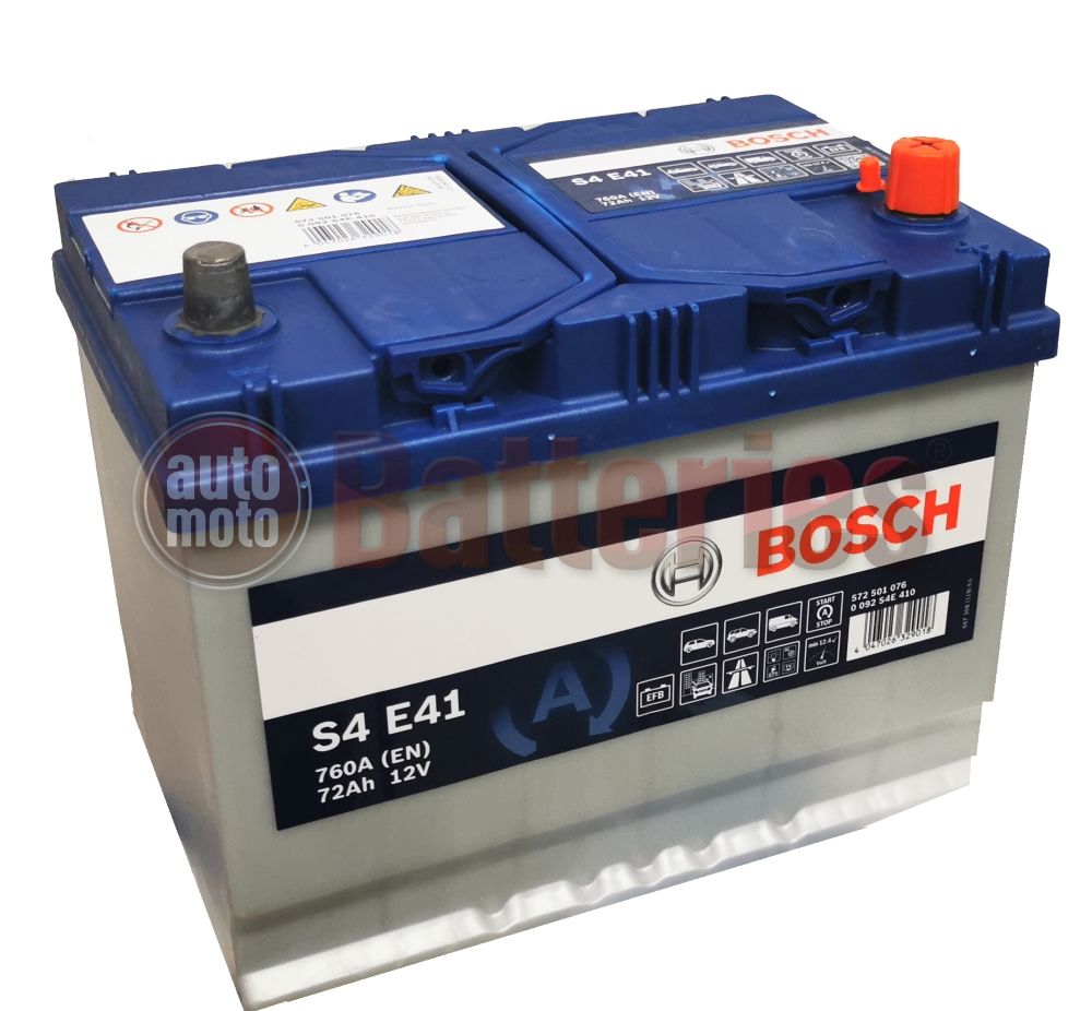 Batterie Bosch EFB S4E41 12v 72ah 760A 0092S4E410 D26D