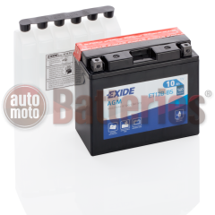 Exide AGM YT12B-BS Motorbike & Sport Battery ET12B-BS