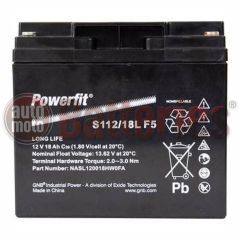GNB Industrial Power By Exide Technologies 12v Powerfit S112/18L F5 18Ah VRLA  Long Life