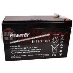 GNB Industrial Power By Exide Technologies 12v Powerfit S112/9L SR  9Ah VRLA  Long Life