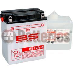 Μπαταρία Μοτοσυκλέτας BS-BATTERY  BB12A-A  DRY 12.6AH 155EN Αντιστοιχία YB12A-A