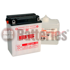 Μπαταρία Μοτοσυκλέτας BS-BATTERY  BB12AL-A2  DRY 12.6AH 155EN Αντιστοιχία YB12AL-A2