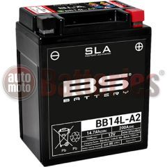 Μπαταρία Μοτοσυκλέτας BS-BATTERY  BB14L-A2  SLA 14.7AH 200EN Αντιστοιχία  YB14L-A2