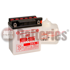 Μπαταρία Μοτοσυκλέτας BS-BATTERY  BB3L-B  DRY 3.2AH 30EN Αντιστοιχία YB3L-B