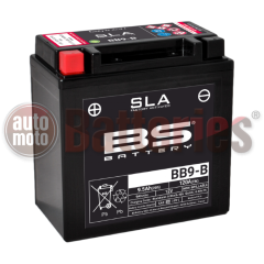 Μπαταρία Μοτοσυκλέτας BS-BATTERY  BB9-B  SLA 9.5AH 120EN Αντιστοιχία  YB9-B