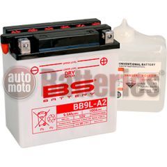 Μπαταρία Μοτοσυκλέτας BS-BATTERY  BB9L-A2  DRY 9.5AH 100EN Αντιστοιχία YB9L-A2