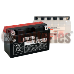 Μπαταρία Μοτοσυκλέτας BS-BATTERY  BT7B-BS  MF 6.8AH 110EN Αντιστοιχία YT7B-BS