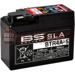Μπαταρία Μοτοσυκλέτας BS-BATTERY BTR4A-5 SLA 2.4AH 35EN Αντιστοιχία YTR4A-BS