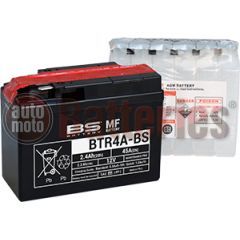 Μπαταρία Μοτοσυκλέτας BS-BATTERY  BTR4A-BS  MF 2.4AH 45EN Αντιστοιχία YTR4A-BS