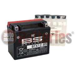 Μπαταρία Μοτοσυκλέτας BS-BATTERY  BTX12-BS  MF 10.5AH 180EN Αντιστοιχία YTX12-BS
