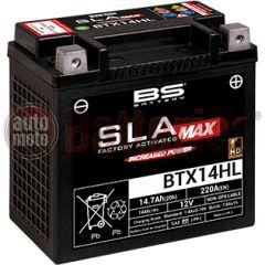 Μπαταρία Μοτοσυκλέτας BS-BATTERY  BTX14HL SLA Max  14.7AH 220 EN Αντιστοιχία  YTX14HL-BS