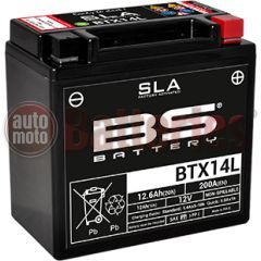 Μπαταρία Μοτοσυκλέτας BS-BATTERY BTX14L SLA 12.6AH 200EN Αντιστοιχία YTX14L-BS