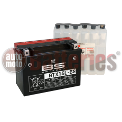 Μπαταρία Μοτοσυκλέτας BS-BATTERY  BTX15L-BS  MF 13.7AH 230EN Αντιστοιχία YTX15L-BS