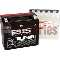 Μπαταρία Μοτοσυκλέτας BS-BATTERY  BTX20-BS  MF 18.9AH 270EN Αντιστοιχία YTX20-BS