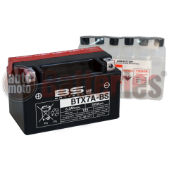 Μπαταρία Μοτοσυκλέτας BS-BATTERY  BTX7A-BS  MF 6.3AH 105EN Αντιστοιχία YTX7A-BS