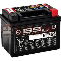 Μπαταρία Μοτοσυκλέτας BS-BATTERY BTZ5S  SLA  4.2AH 65EN Αντιστοιχία YTZ5S