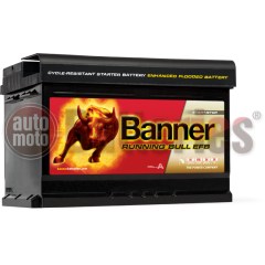 Μπαταρία Αυτοκινήτου Banner Running Bull 56512  Start Stop EFB 65AH 650EN Εκκίνησης
