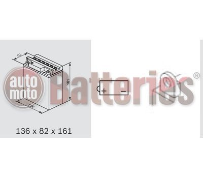 Μπαταρία Μοτοσυκλέτας BS-BATTERY  BB12A-A  DRY 12.6AH 155EN Αντιστοιχία YB12A-A