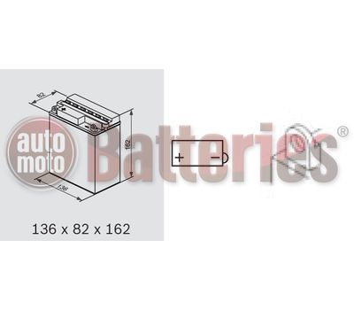 Μπαταρία Μοτοσυκλέτας BS-BATTERY  BB12A-B  DRY 12.6AH 155EN Αντιστοιχία YB12A-B