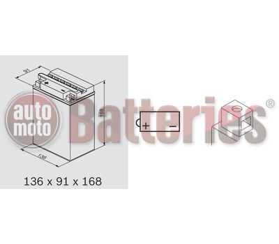 Μπαταρία Μοτοσυκλέτας BS-BATTERY  BB14L-A2  DRY 14.7AH 175EN Αντιστοιχία YB14L-A2