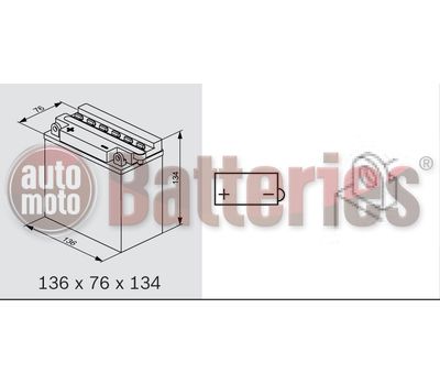 Μπαταρία Μοτοσυκλέτας BS-BATTERY  BB9-B  DRY 9.5AH 100EN Αντιστοιχία YB9-B