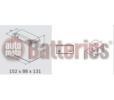 Μπαταρία Μοτοσυκλέτας BS-BATTERY  BTX12-BS  MF 10.5AH 180EN Αντιστοιχία YTX12-BS