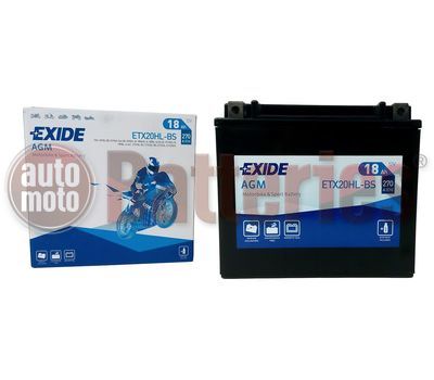 Exide AGM YTX20HL-BS Motorbike & Sport Battery ETX20HL-BS