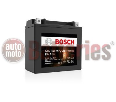 BOSCH Battery  FA106 AGM Factory Activated YTX14-BS