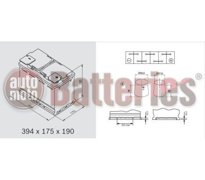 Μπαταρία Varta Silver Dynamic AGM Technology A4 12V Capacity 20hr 105 (Ah):EN (Amps): 950EN Εκκίνησης