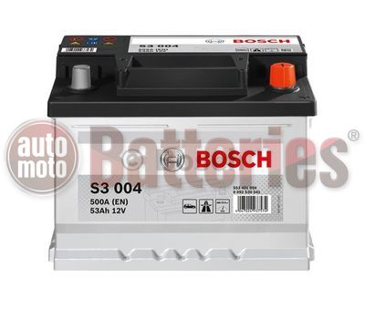 Μπαταρία Αυτοκινήτου Bosch S3004 12V 53AH-500EN A-Εκκίνησης