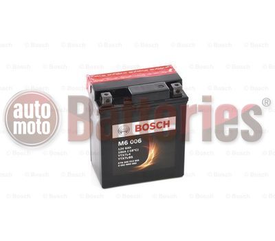 Μπαταρία Μοτοσυκλέτας Bosch M6006 AGM  YTX7L-BS 12V 6AH  100EN