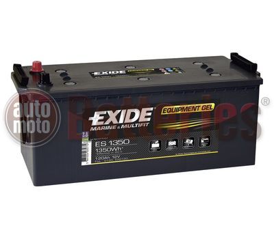 Exide Techologies Battery Equipment GEL  ES1350  12V 120AH  Marine Professional Dual Purpose (GEL G120)