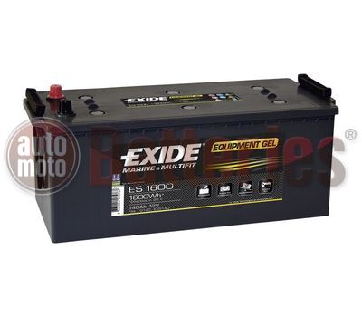 Exide Techologies Battery Equipment GEL  ES1600  12V 140AH  Marine Professional Dual Purpose (GEL G140)