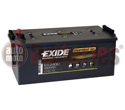 Exide Techologies Battery Equipment GEL  ES2400  12V 210AH  Marine Professional Dual Purpose (GEL G210)