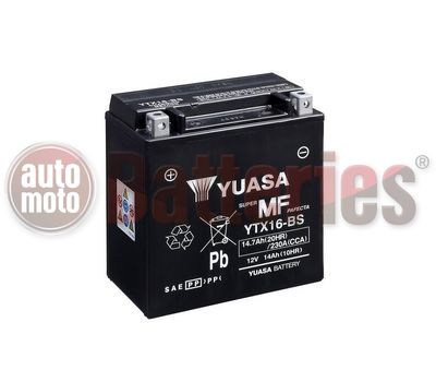 Μπαταρία Μοτοσυκλέτας Yuasa YTX16-BS 12V 14.7AH 230CCA