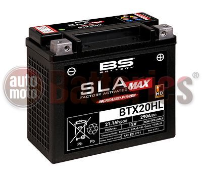 Μπαταρία Μοτοσυκλέτας BS-BATTERY  BTX20HL SLA Max 21.1AH 290 EN Αντιστοιχία  YTX20HL