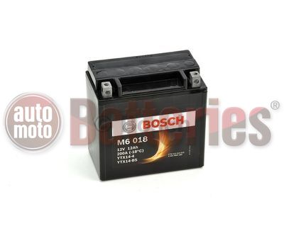 Μπαταρία Μοτοσυκλέτας Bosch M6018 AGM YTX14-BS 12V 12AH 200EN