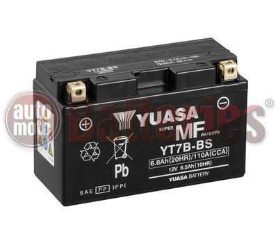Μπαταρία Μοτοσυκλέτας Yuasa YT7B-BS 12V 6.8AH 110CCA