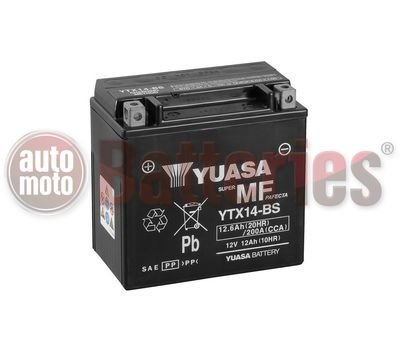 Μπαταρία Μοτοσυκλέτας Yuasa YTX14-BS 12V 12AH  (10hr ) 200CCA