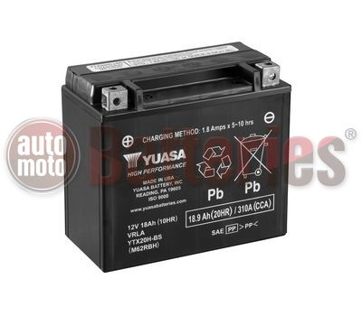Μπαταρία Yuasa YTX20H-BS 12V MF Battery Capacity 20hr 18.9(Ah): EN1 (Amps): 310CCA  Made in USA