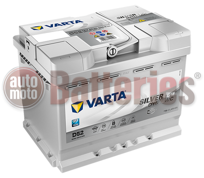Μπαταρία Αυτοκινήτου VARTA Silver Dynamic AGM Technology D52  Start Stop  12V 60AH-680A-Εκκίνησης