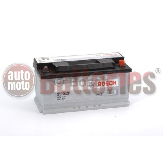 Μπαταρία Αυτοκινήτου Bosch S3012 12V 88AH-740EN A-Εκκίνησης