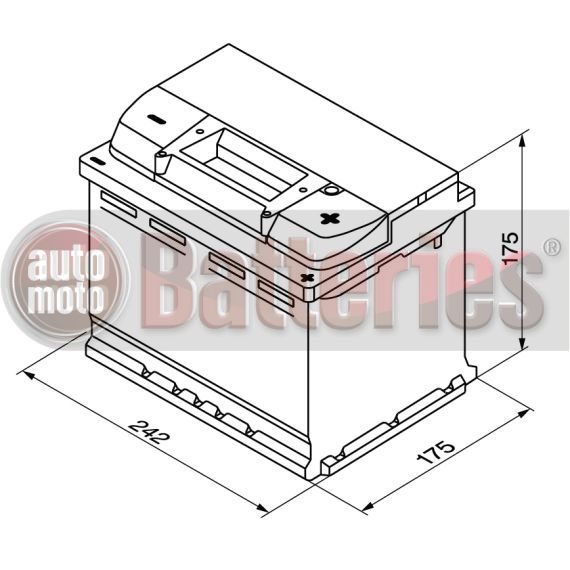 Μπαταρία Αυτοκινήτου Bosch S5004 12V 61AH-600EN A-Εκκίνησης   www.automotobatteries.gr  ©