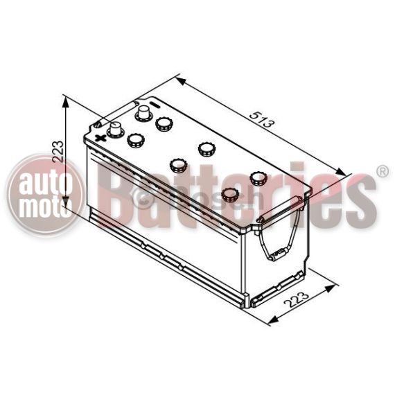 Μπαταρία  Φορτηγού-Σκάφους-Λεωφορείου   Bosch  T3079 12V  180AH  1100EN  Α-Εκκίνησης