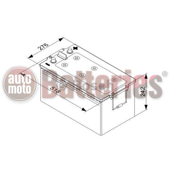 Μπαταρία  Φορτηγού-Σκάφους-Λεωφορείου   Bosch  T4080 12V  215AH  1150EN  Α-Εκκίνησης
