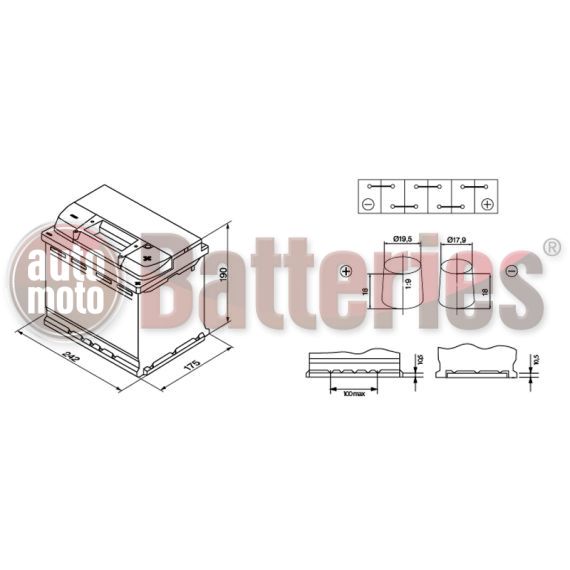 Μπαταρία Αυτοκινήτου Exide Excell EB620 12V 62AH-540EN A-Εκκίνησης