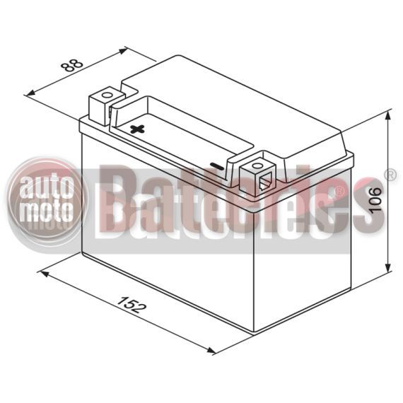 Μπαταρία Μοτοσυκλέτας GS AGM GTX9-BS 12V 8AH 135CCA www.automotobatteries.gr