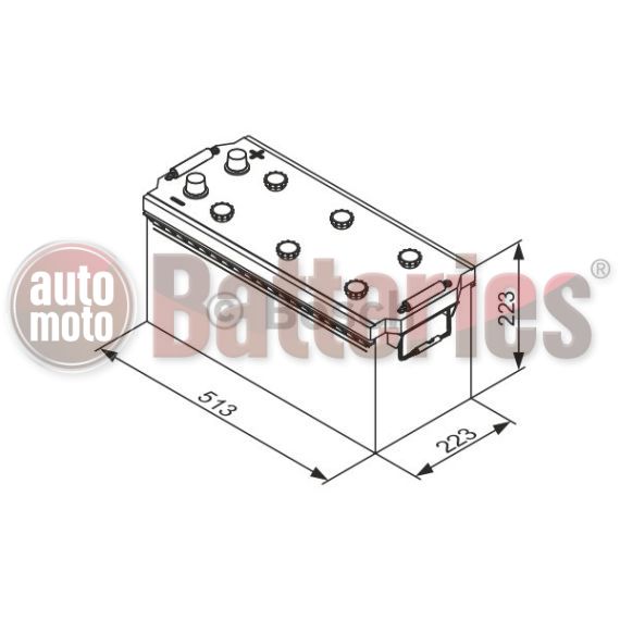 Μπαταρία  Φορτηγού-Σκάφους-Λεωφορείου   Bosch  T3077 12V  155AH  900EN  Α-Εκκίνησης