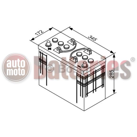 Μπαταρία  Σκάφους-Αγροτικών μηχανημάτων    Bosch  T3041 12V  125AH  720EN  Α-Εκκίνησης