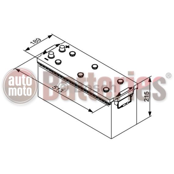 Μπαταρία  Φορτηγού-Σκάφους-Λεωφορείου   Bosch  T3075 12V  120AH  680EN  Α-Εκκίνησης